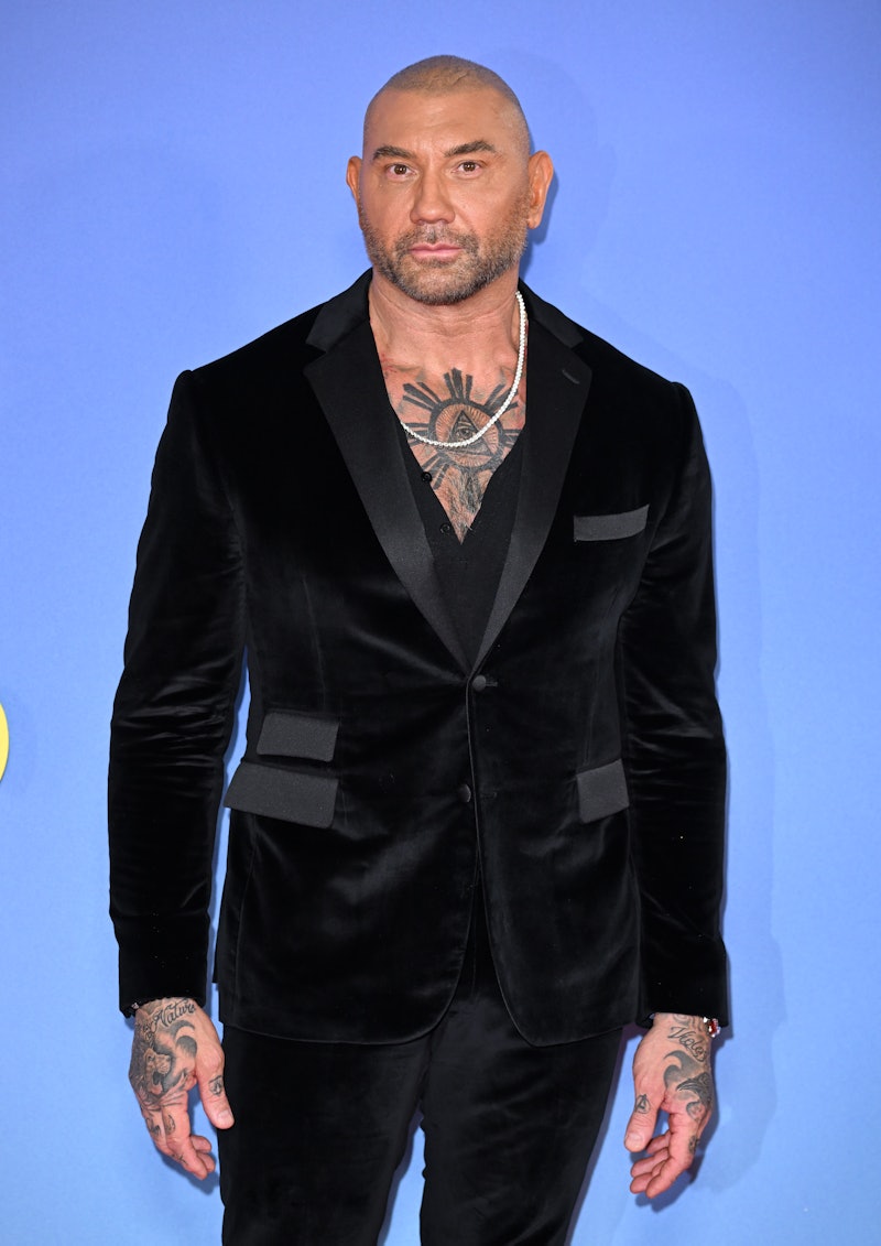 Dave Bautista at the 'Glass Onion' premiere in London, October 2022
