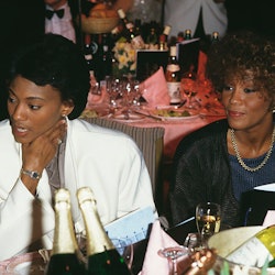 Robyn Crawford and American singer Whitney Houston, circa 1988.