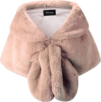 Caracilia Faux Fur Shawl Wrap