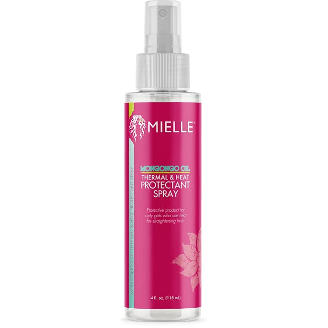 mielle organics mongongo oil thermal and heat protectant spray is the best drugstore heat protectant...