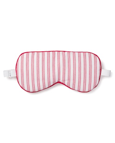 Adult Antique Red Ticking Sleep Mask