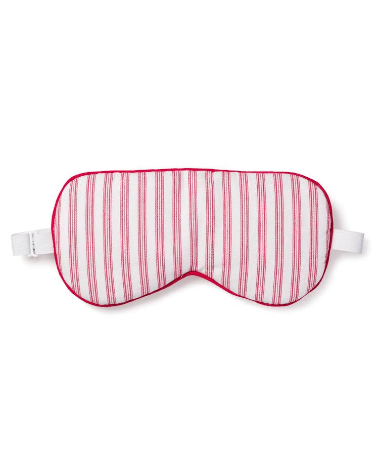 Adult Antique Red Ticking Sleep Mask