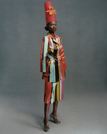 A look from Christopher John Rogers pre-fall 2023 