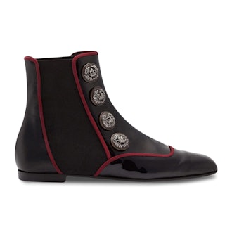 Dolce & Gabbana Jackie Button-embellished Chelsea Boots