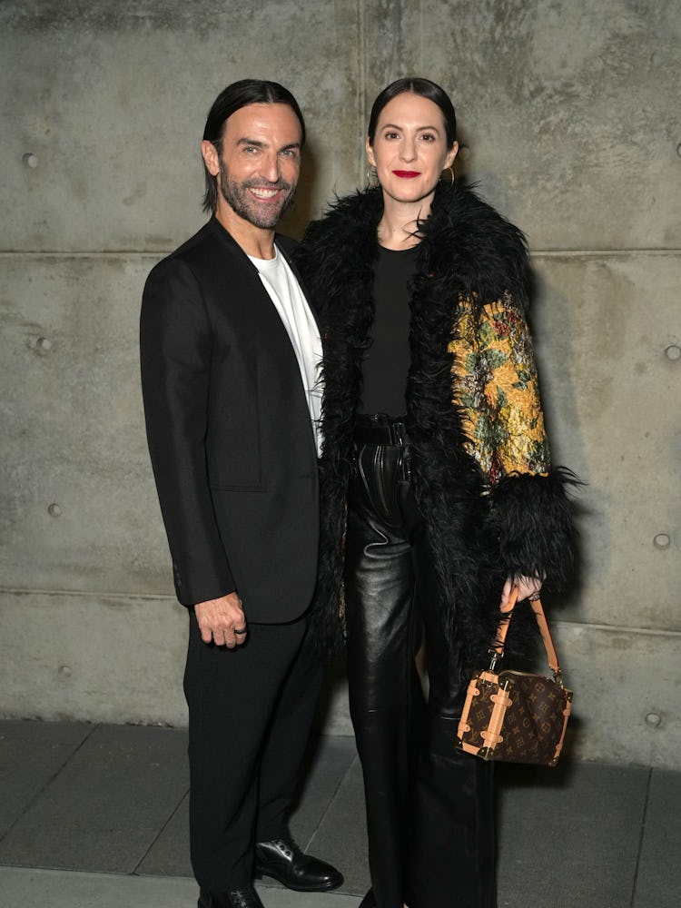 Nicolas Ghesquière and W Magazine Editor in Chief Sara Moonves attend Louis Vuitton and W Magazine's...