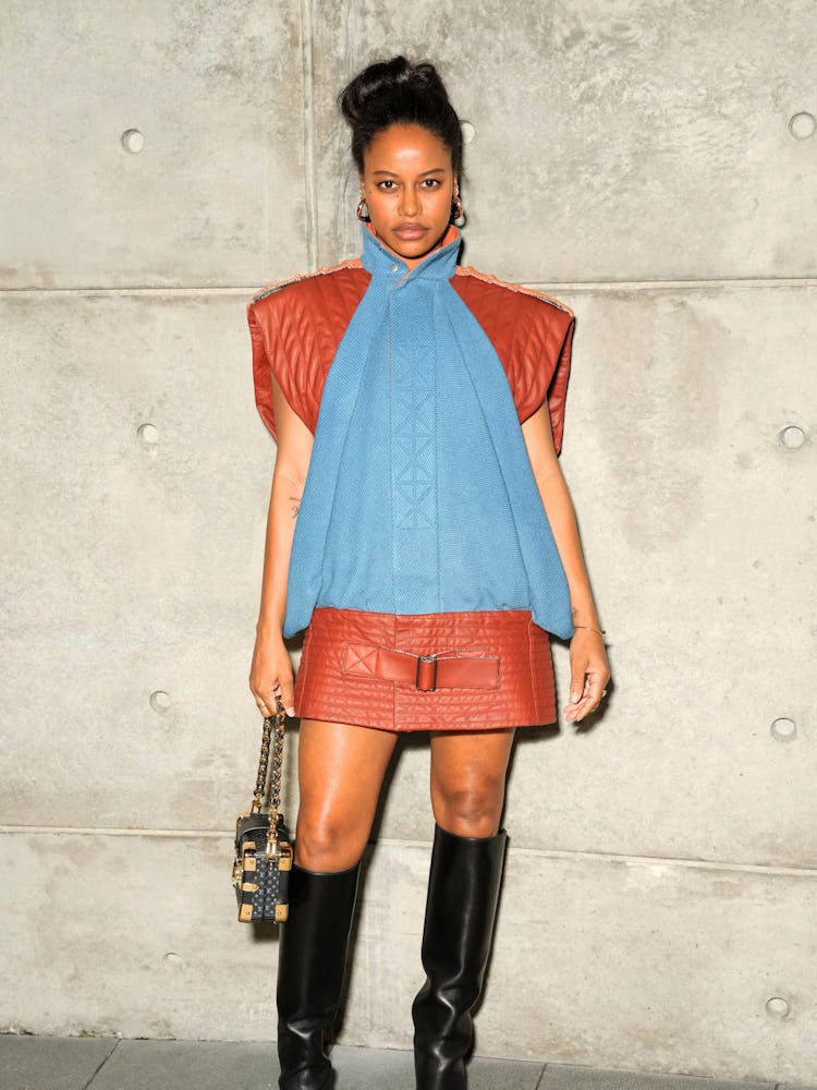 Taylour Paige attends Louis Vuitton and W Magazine's awards season dinner on January 06, 2023 in Bev...