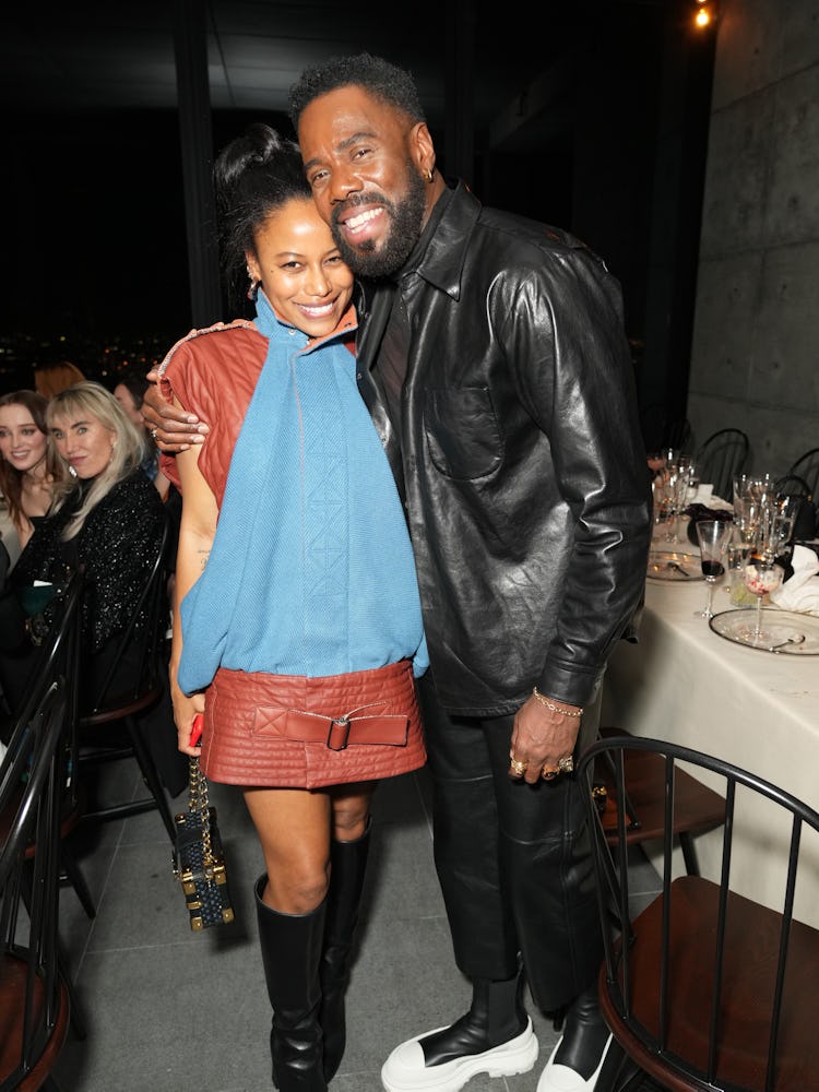 Taylour Paige and Colman Domingo attend Louis Vuitton and W Magazine's awards season dinner on Janua...