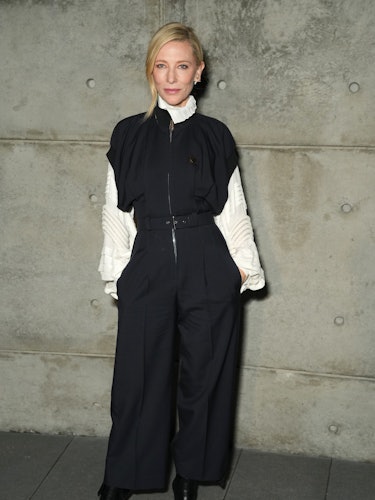 Cate Blanchett attends Louis Vuitton and W Magazine's awards season dinner on January 06, 2023 in Be...