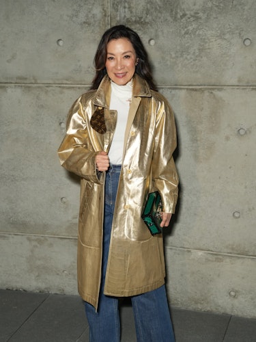 Michelle Yeoh attends Louis Vuitton and W Magazine's awards season dinner on January 06, 2023 in Bev...