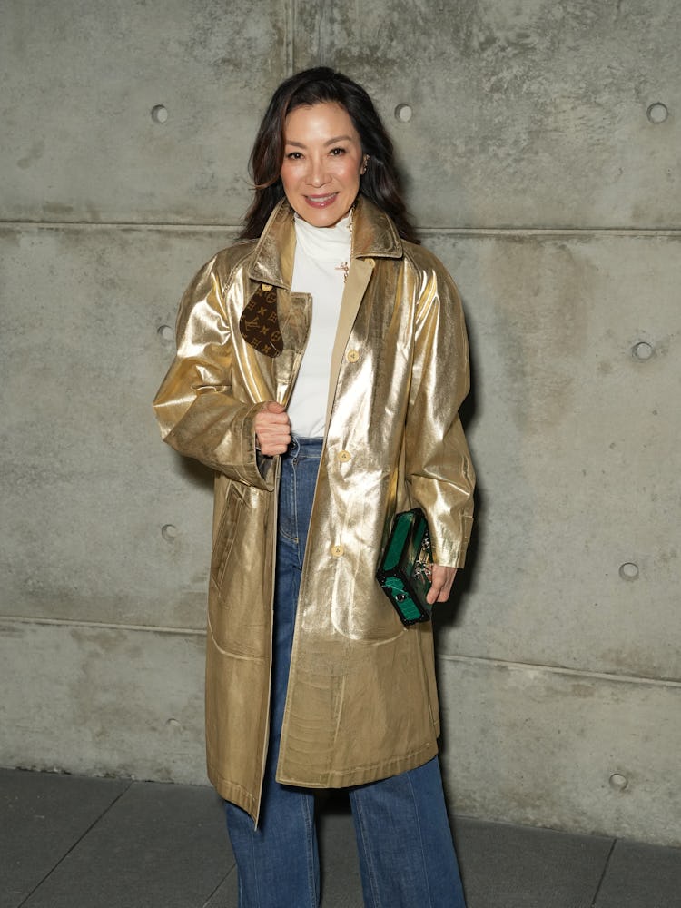 Michelle Yeoh attends Louis Vuitton and W Magazine's awards season dinner on January 06, 2023 in Bev...