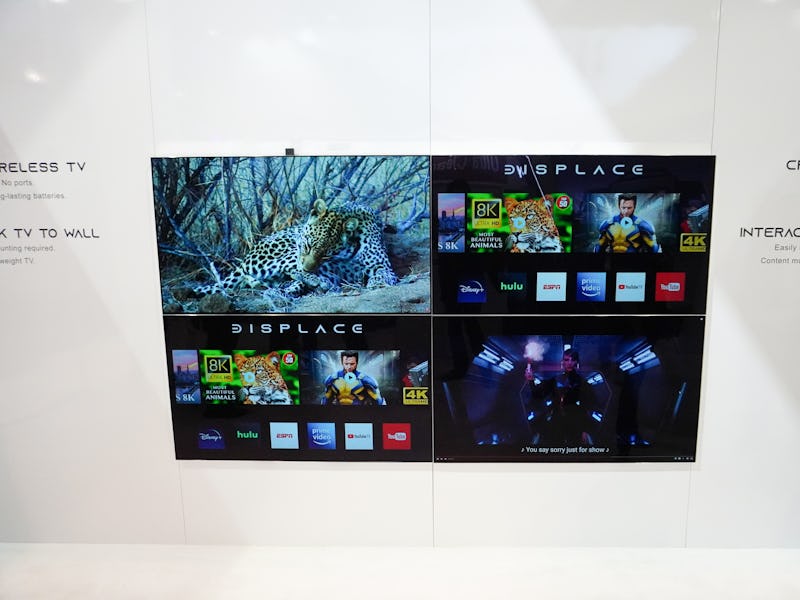 Four Displace TVs combined into one.