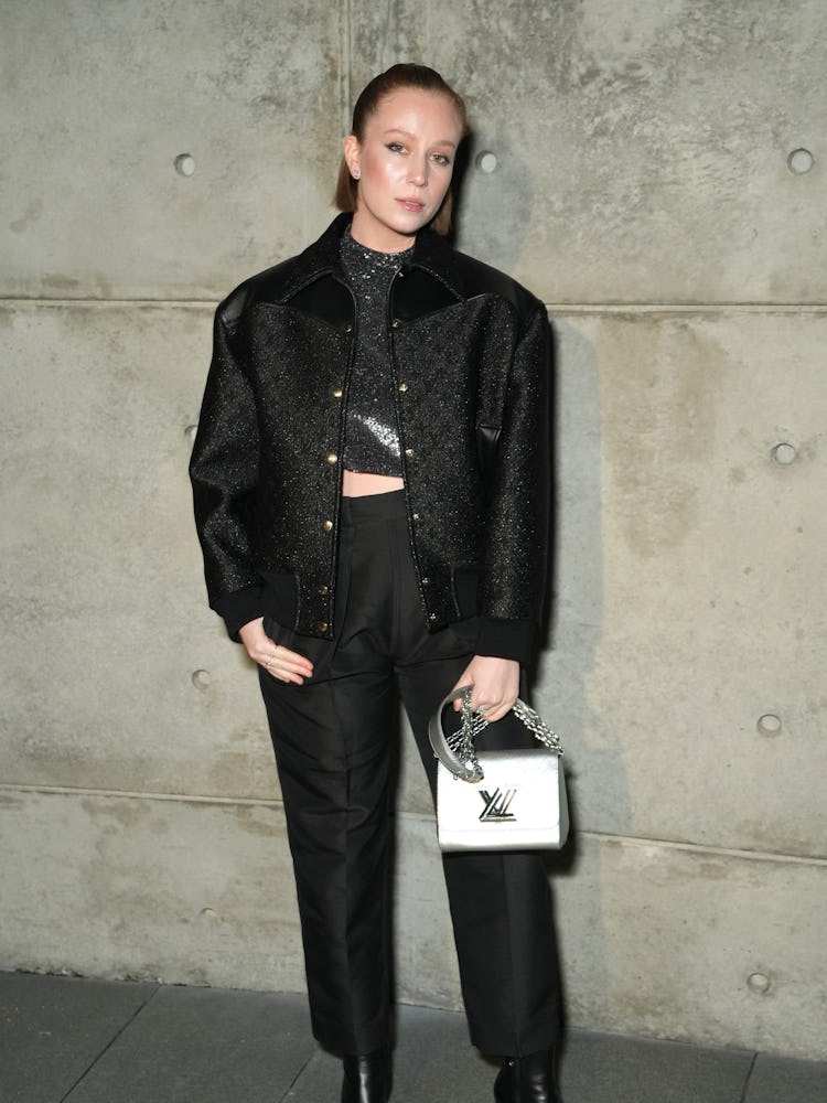 Hannah Einbinder attends Louis Vuitton and W Magazine's awards season dinner on January 06, 2023 in ...