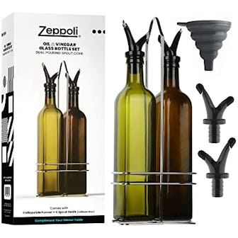 Zeppoli Olive Oil Dispenser Bottle Set