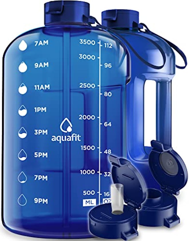 AQUAFIT 1 Gallon Water Bottle With Time Marker