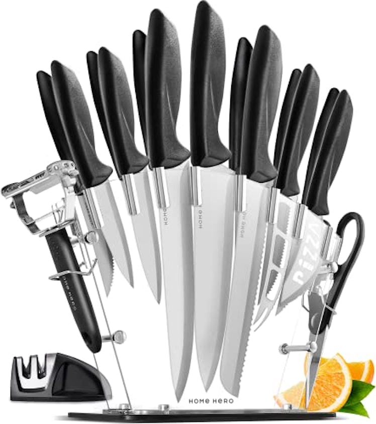 Home Hero Kitchen Knife Set & Steak Knife Set (17 Pieces)