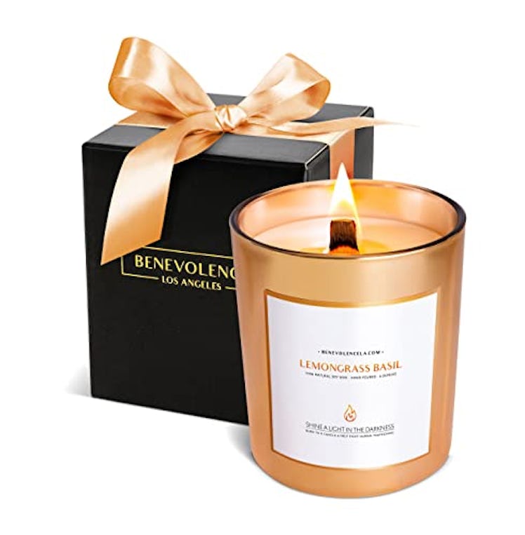 Benevolence LA Lemongrass & Basil Scented Candle