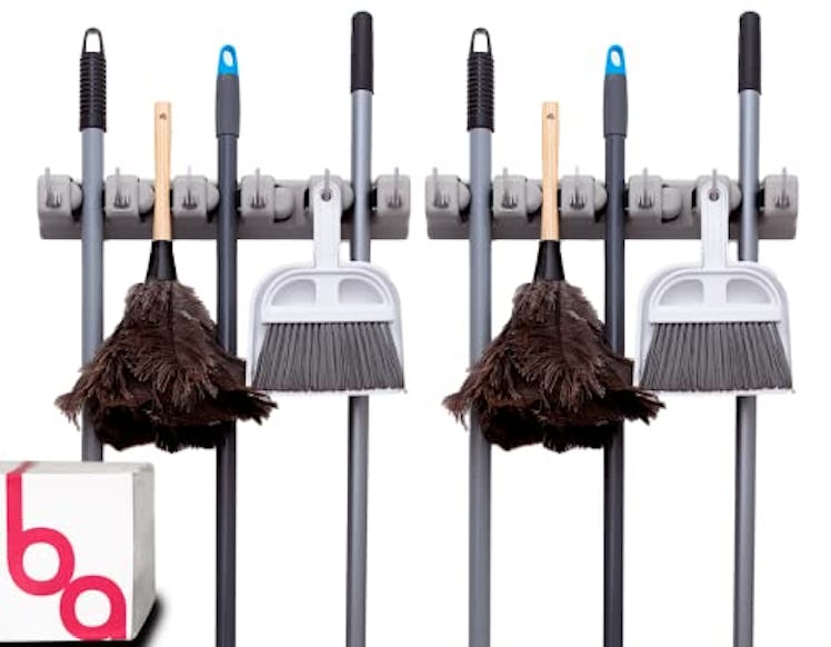 Berry Ave Broom Holder & Wall Mount Garden Tool Organizer