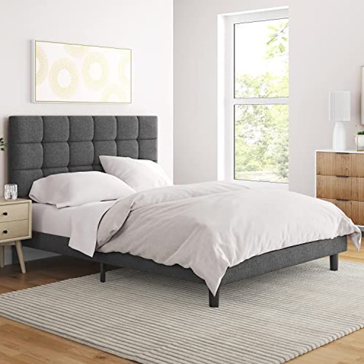 Yaheetech Upholstered Bed Frame