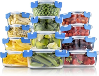 FineDine Glass Food Storage Containers Set (24-Piece)