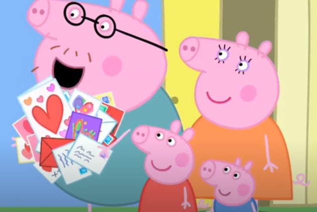Watch Peppa Pig’s Valentine’s Day episode on Hulu, Amazon Prime and AppleTV+.