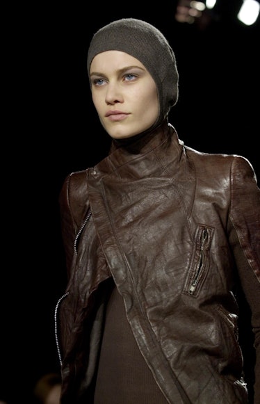 Rick Owens Model during Mercedes-Benz Fashion Week - Rick Owens Fall 2002 Collection at 42nd & 10th ...