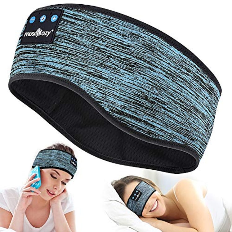MUSICOZY Sleep Headphones Wireless Sleep Mask Bluetooth Headband, Music Sports Sleeping Headband Hea...