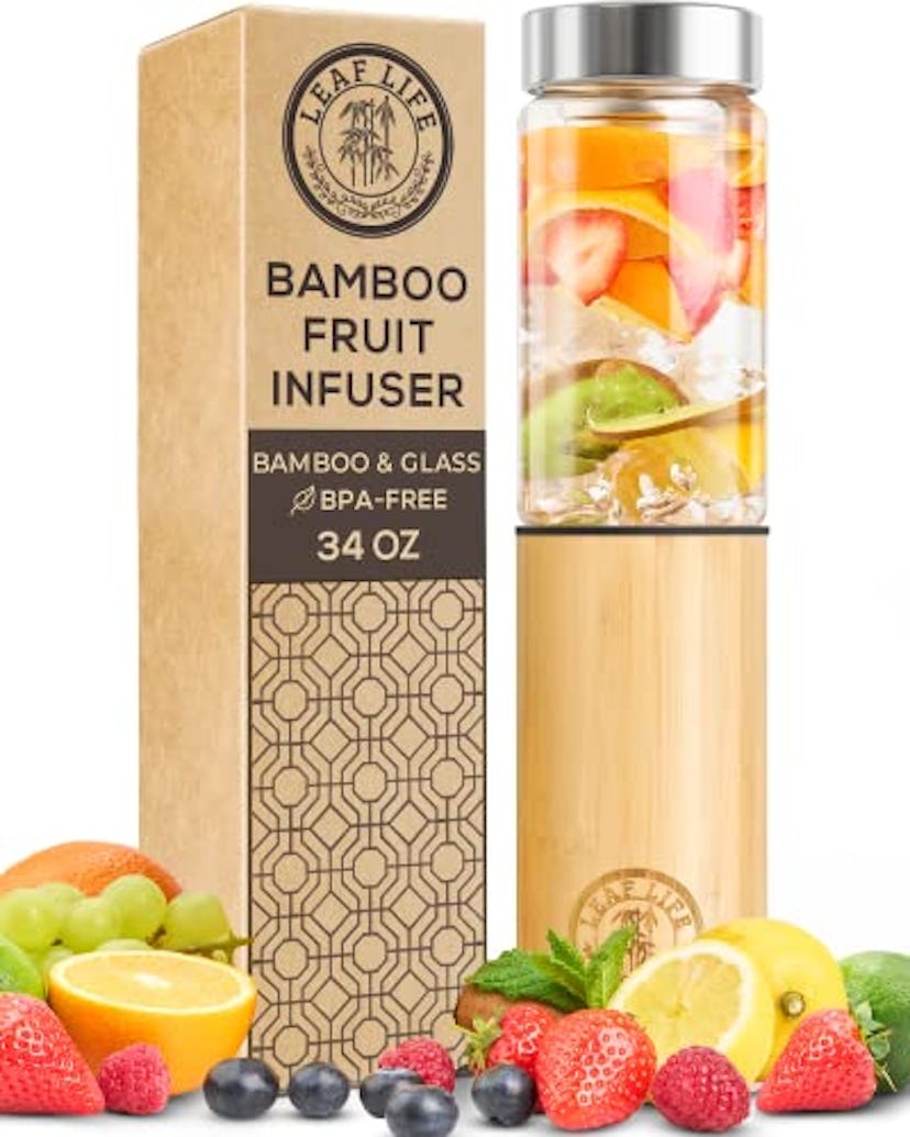 LeafLife Bamboo Infuser Water Bottle