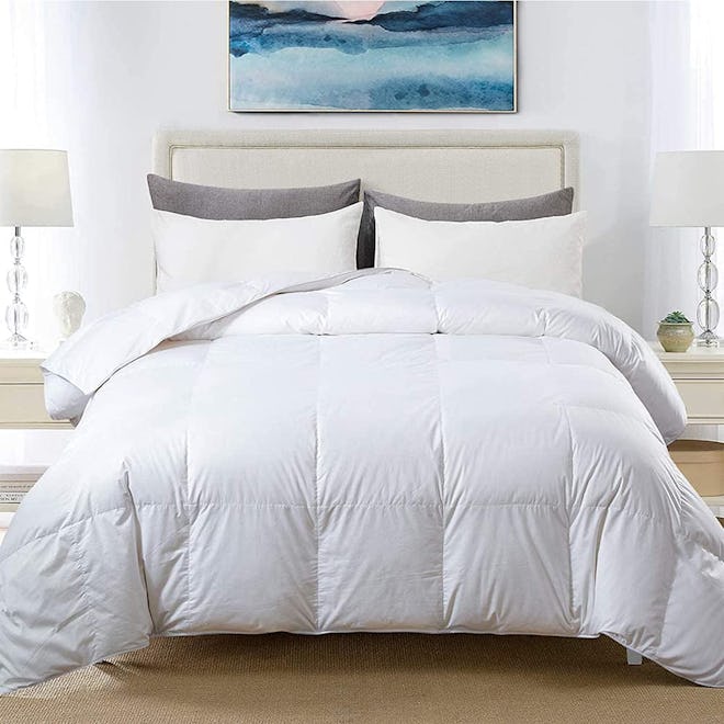 This inexpensive Brooklinen alternative features a feather fill and is great for all seasons.