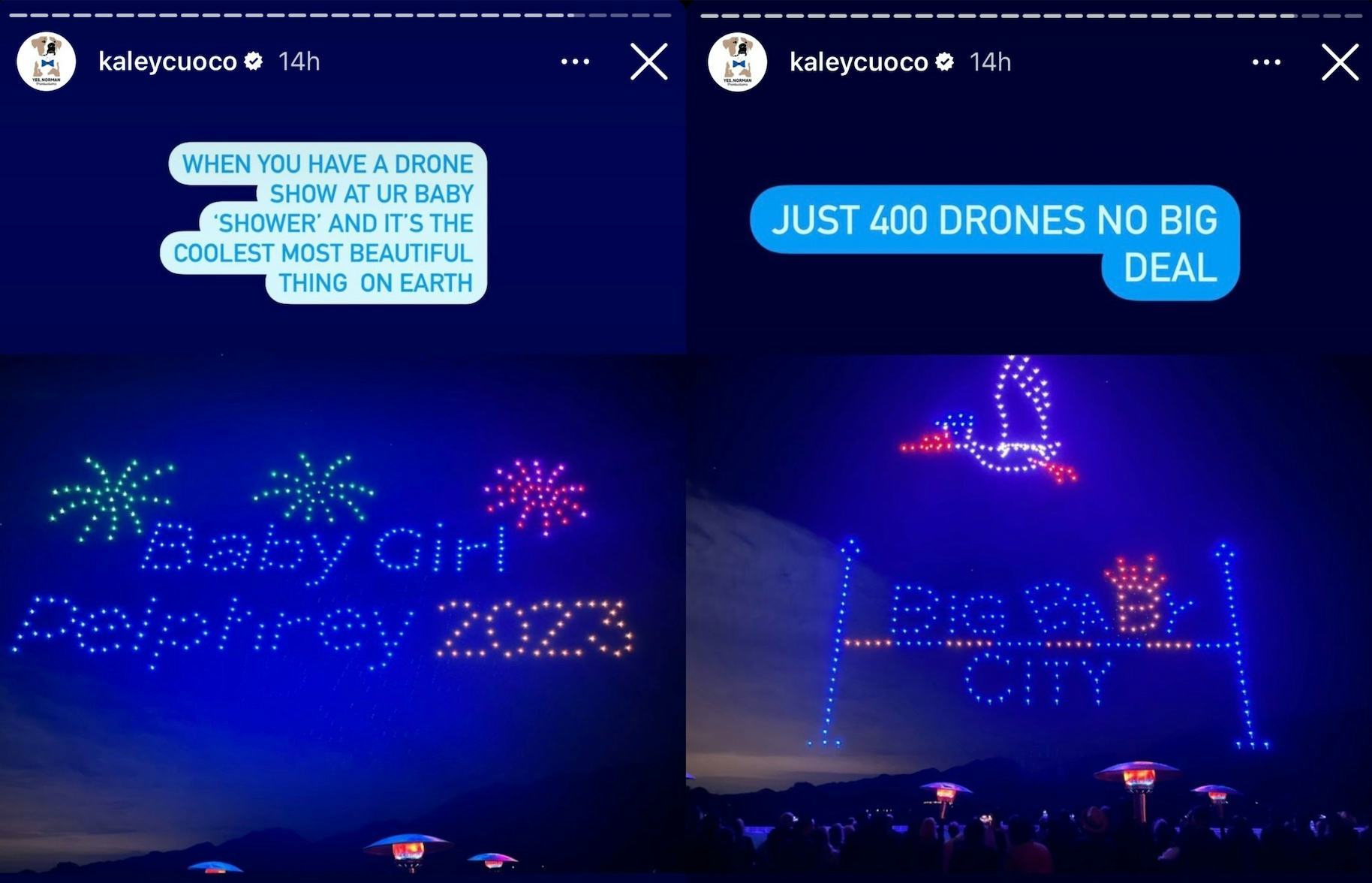 Happiest Freak On Earth Kaley Cuoco Parties at Baby Shower With 400 Drones