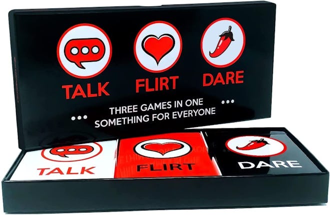 This romantic board game for couples incorporates conversation, flirting, and sexy dares.