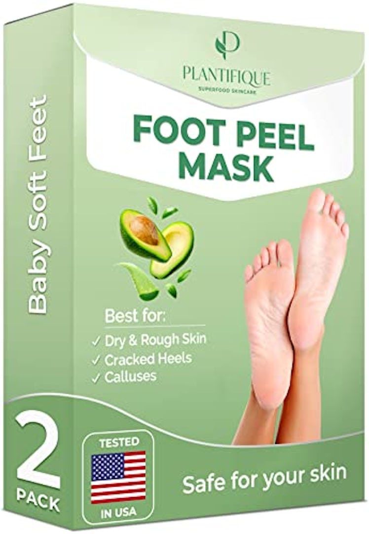 PLANTIFIQUE Foot Peel Mask with Avocado (2-Pack)