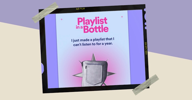 Spotify's "Playlist in a Bottle" makes a music time capsule you can't open until 2024.