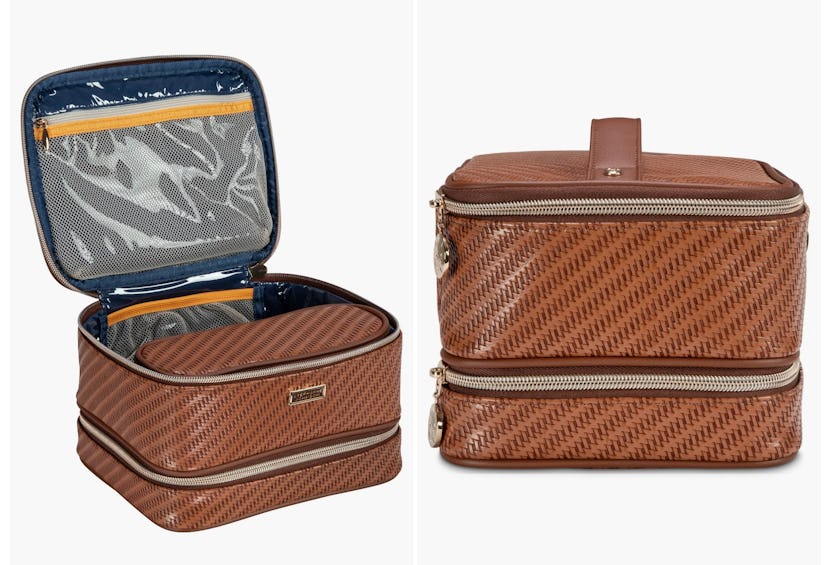 Stephanie Johnson Rosewood Cognac Jenny Train Case 