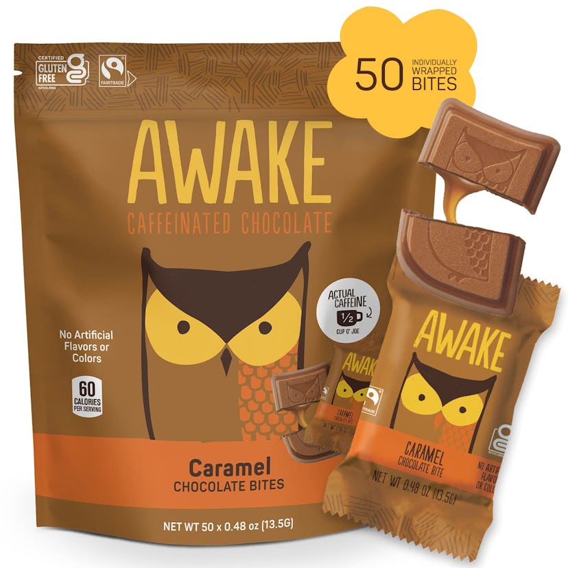 AWAKE Caffeinated Caramel Chocolate Bites 