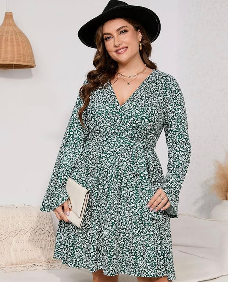 KOJOOIN Midi Dress with Belt
