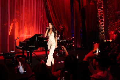 Olivia Rodrigo performed songs off 'GUTS' at her surprise concert in LA. 