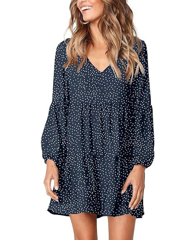FOWSMON Swing Ruffle Dress