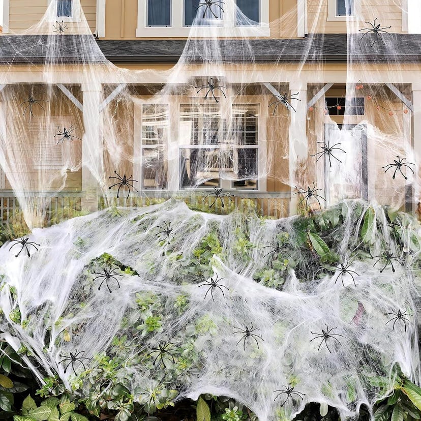 Stretchy Spider Webs Halloween Decorations