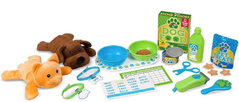 Melissa & Doug Feeding and Grooming Pet Care Play Set