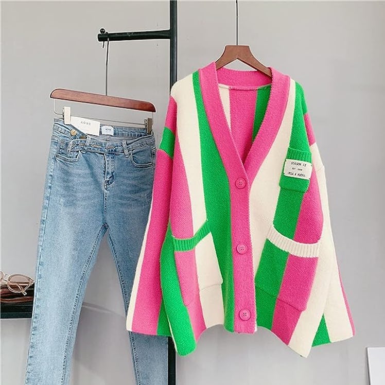 JASCLS Striped Cardigan