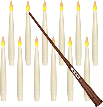 Leejec Floating Candles with Magic Wand Remote