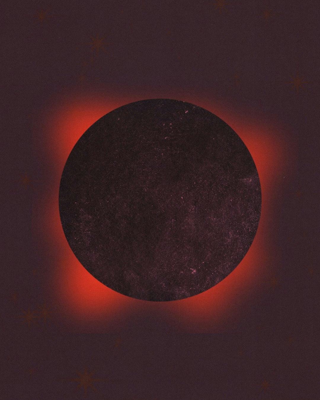 Solar eclipse illustration