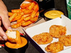 I tried Taco Bell's Crispy Chicken Nuggets with their new Bell Sauce at Taco Bell HQ.