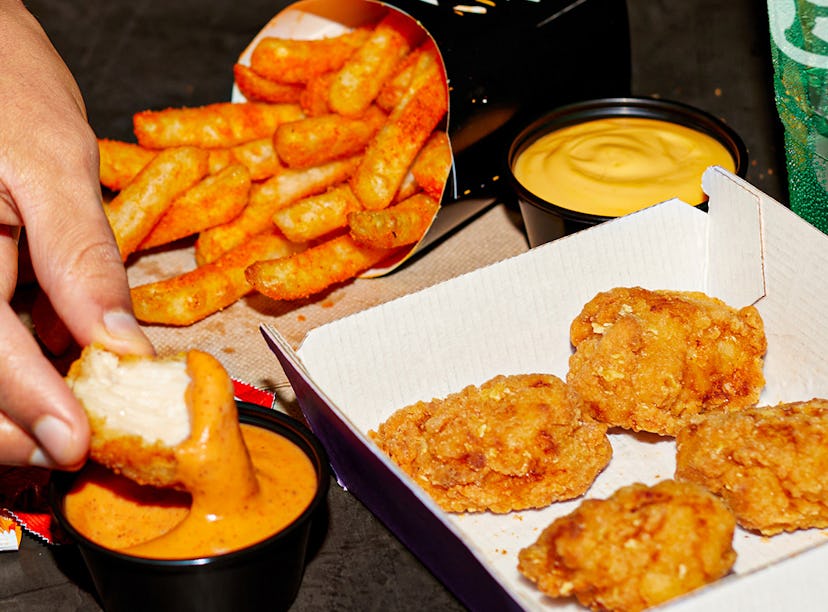 I tried Taco Bell's Crispy Chicken Nuggets with their new Bell Sauce at Taco Bell HQ.