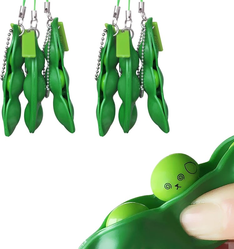 Acerich Edamame Keychain Fidget Toys (3-Pack)