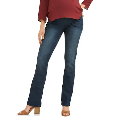 Maternity Straight Leg Jeans with Full Panel 