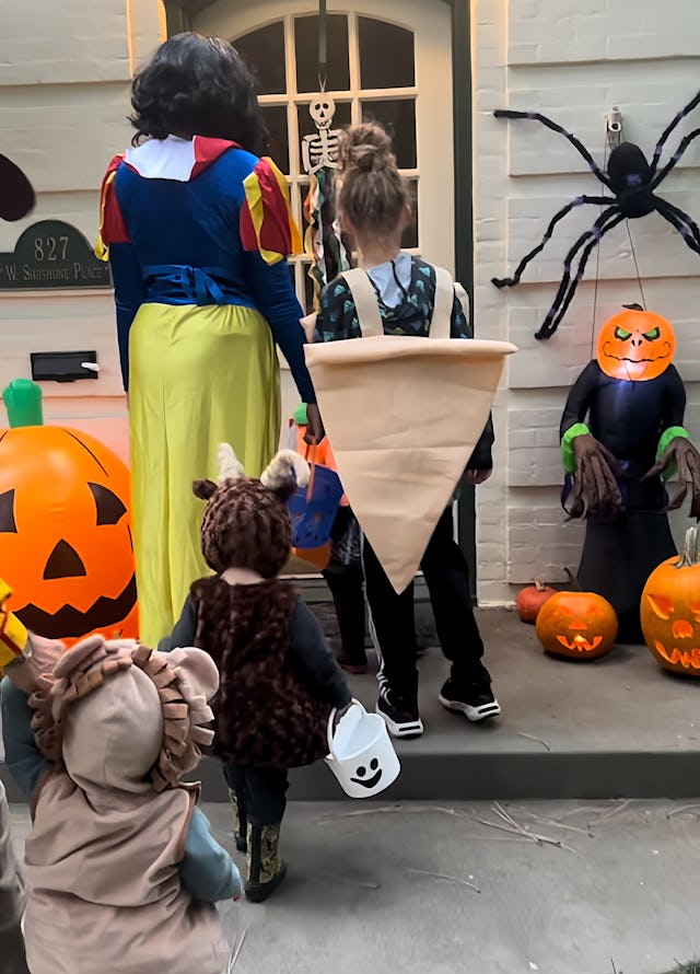 Writer Emma Coblentz takes her kids, two of whom are autistic, trick-or-treating.