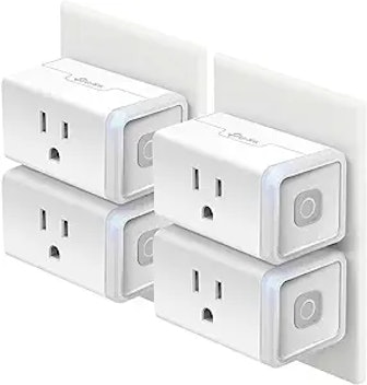Kasa Smart Smart Home Wi-Fi Outlet (4-Pack)