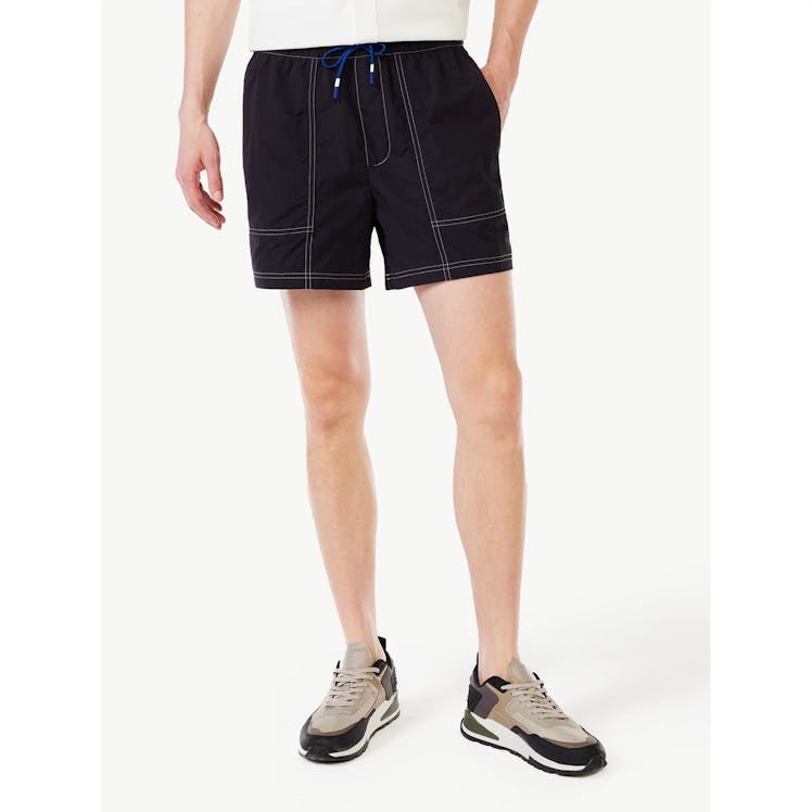 Crinkle Nylon Shorts