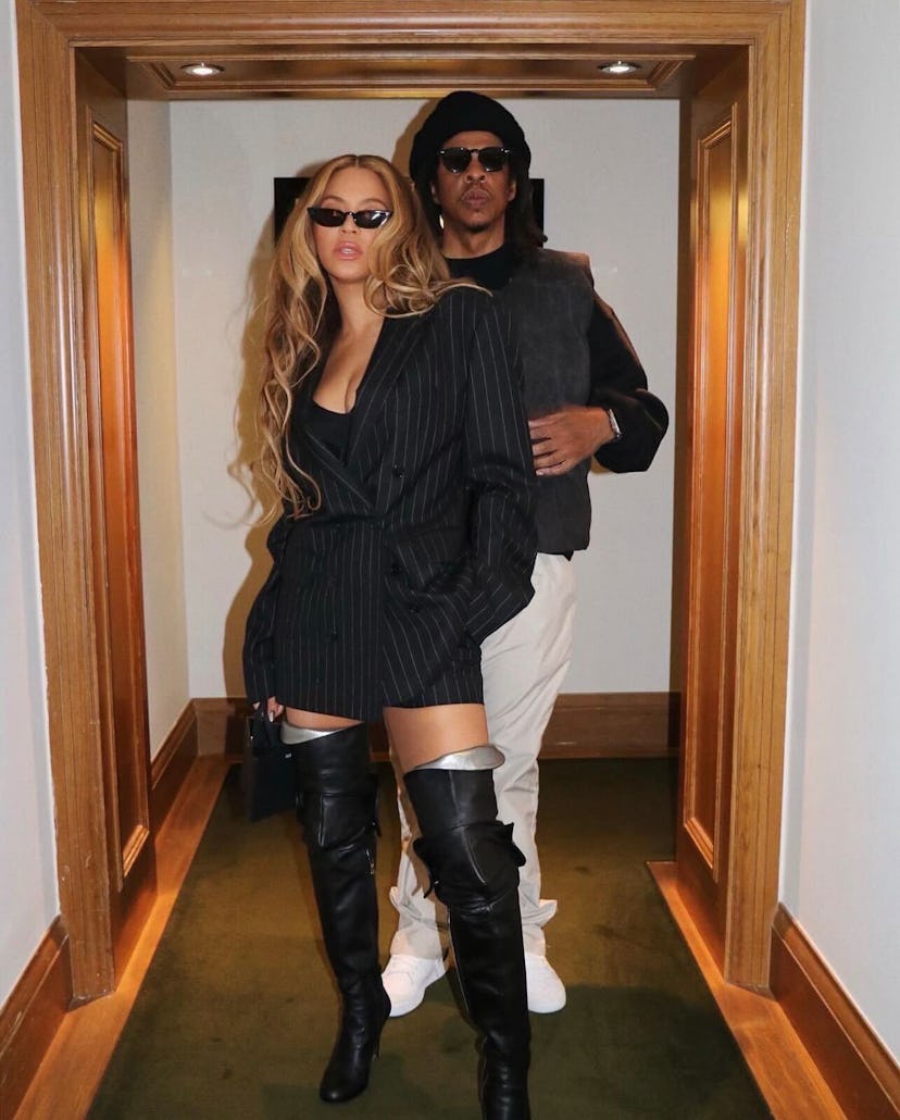 Beyoncé and Jay-Z on a night out. 